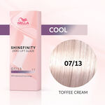 Wella Professionals Shinefinity Zero Lift Glaze Demi-permanente Haarfarbe 07/13 Cool Toffee Cream 60ml