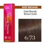 Wella Professionals Color Touch Demi-permanente Haarfarbe 6/73 Dunkelblond Braun gold 60ml
