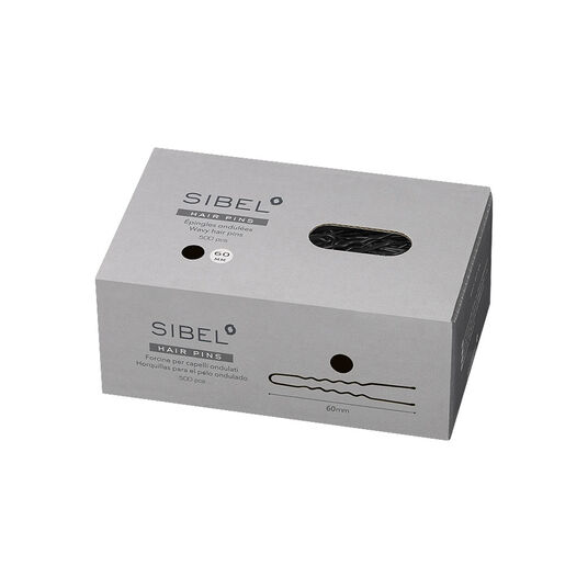 Sibel Metallnadeln Gewellt 60mm Schwarz 500 Stk.