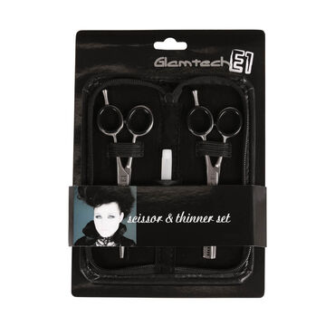 Glamtech E1 Friseurscheren- und Effilierscheren-Set 5.5 Glamtech E1 Friseurscheren- und Effilierscheren-Set 5.5