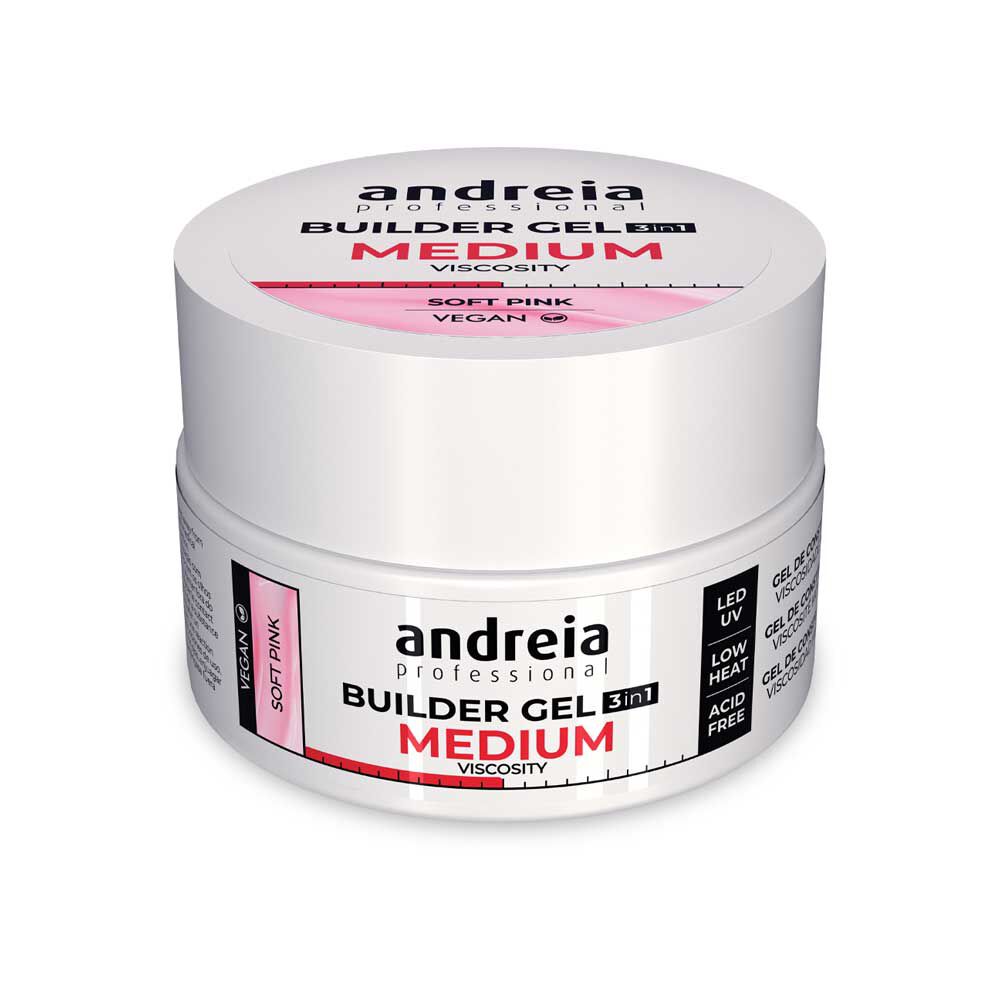Andreia Professional Builder Gel 3 in 1 - Mittlere Viskosität - Sanftes Rosa 22g