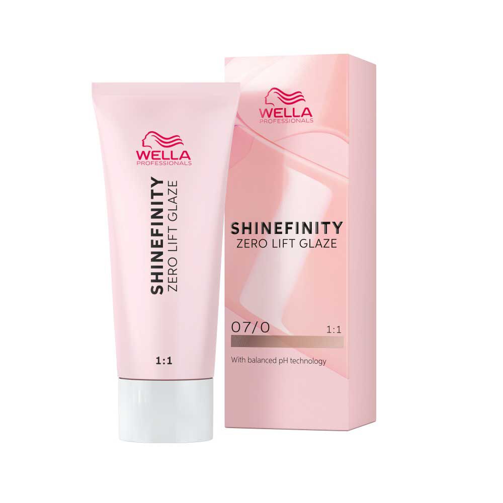 Wella Professionals Shinefinity Zero Lift Glaze Demi-permanente Haarfarbe 07/0 Mittelblond Naturel 60ml
