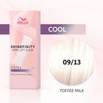 Wella Professionals Shinefinity Zero Lift Glaze Demi-permanente Haarfarbe 09/13 Cool Toffee Milk 60ml