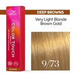 Wella Professionals Color Touch Demi-permanente Haarfarbe 9/73 Lichtblond Braun gold 60ml
