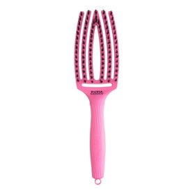 Olivia Garden Fingerbrush Care Dolce Vita Iconic Wildschwein- und Nylonbürste Rosa Granita