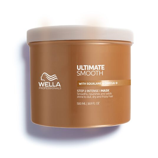 Wella Professionals Ultimate Smooth Mask 500ml Intensive Haarmaske, spendet Feuchtigkeit und wirkt gegen Frizz. Mit Squalan und Omega-9, f&uuml;r spr&ouml;des und glanzloses Haar. (Reisegr&ouml;&szlig;e)