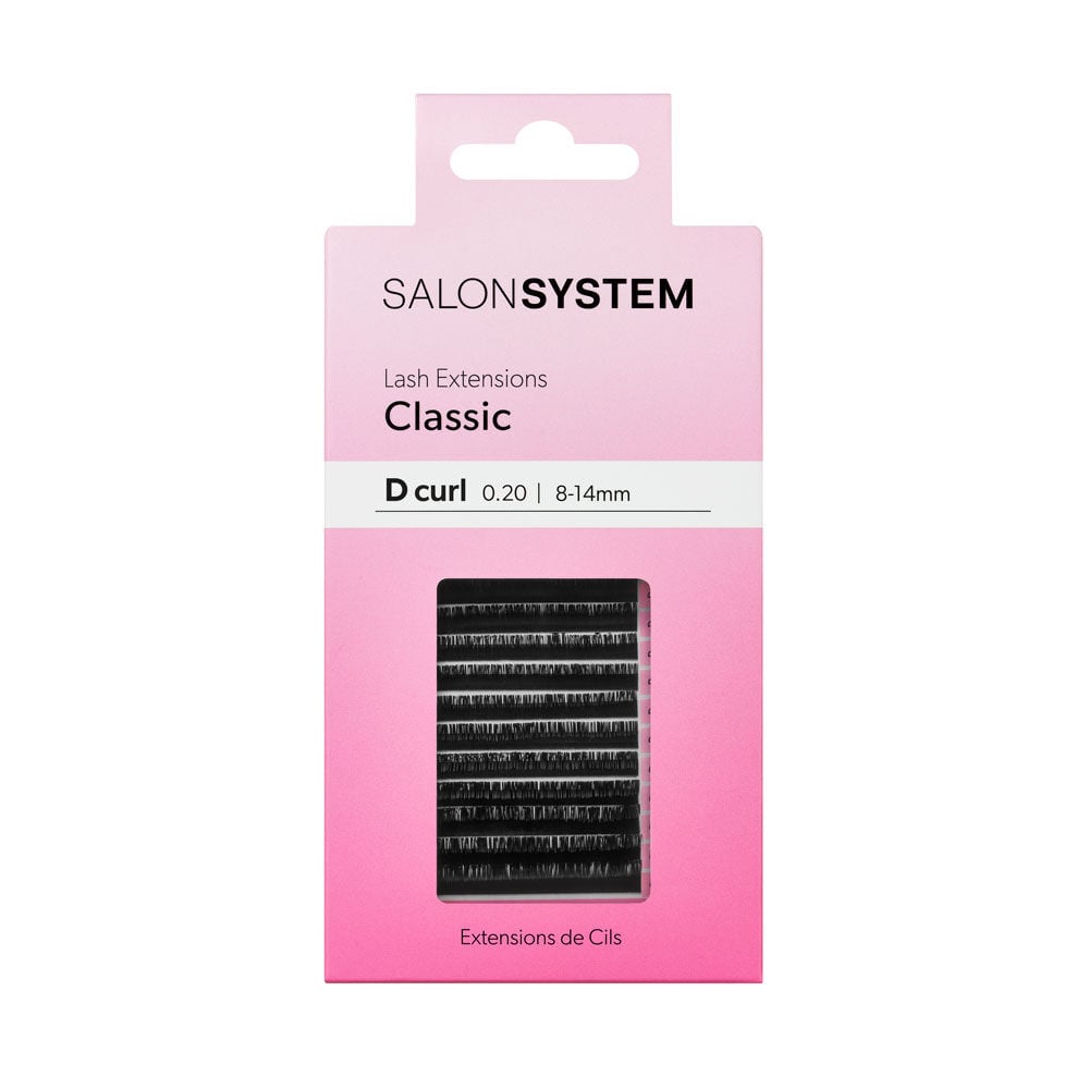 Salon System Wimpernverl&auml;ngerungen Classic D Curl 0,20 8&ndash;14 mm
