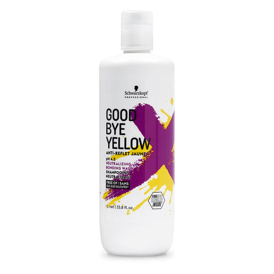 Schwarzkopf Professional Goodbye Yellow Hochpigmentiertes Neutralisierendes Shampoo 1L