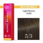 Wella Professionals Color Touch Demi-permanente Haarfarbe 5/3 Hellbraun Gold 60ml
