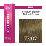 Wella Professionals Color Touch Demi-permanente Haarfarbe 77/07 Mittelblond Intensiv Natur braun 60ml