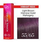 Wella Professionals Color Touch Demi-permanente Haarfarbe 55/65 Hellbraun Intensiv Violett mahagoni 60ml