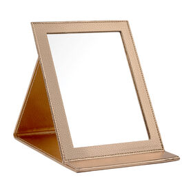 Salon Services Easel Faltbare Make-Up Spiegel Champagne Gold