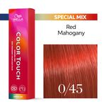 Wella Professionals Color Touch Demi-permanente Haarfarbe 0/45 Rot mahagoni 60ml