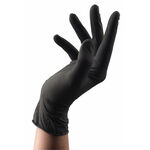Clean All Einweghandschuhe Latex Schwarz L 100St.