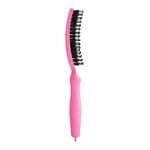 Olivia Garden Fingerbrush Care Dolce Vita Iconic Wildschwein- und Nylonbürste Rosa Granita