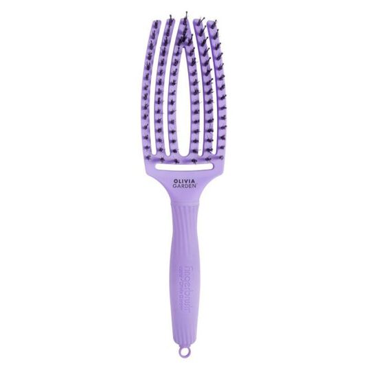 Olivia Garden Fingerbrush  Pflege Ikonisch Wildschwein & Nylon Lavendel