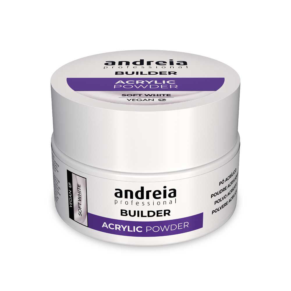 Andreia Professional Acrylpulver - Sanftes Wei&szlig; 20g