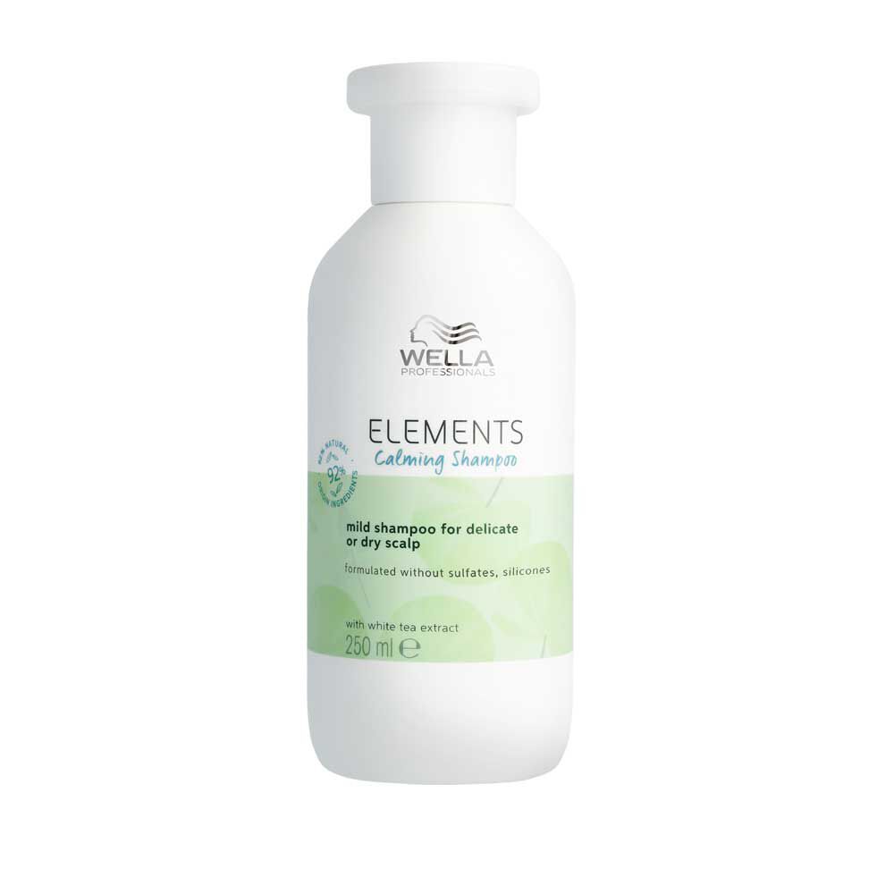 Wella Professionals Elements Calming Shampoo, sanfte Kopfhaut-und Haarpflege 250ml