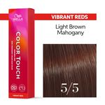 Wella Professionals Color Touch Demi-permanente Haarfarbe 5/5 Hellbraun Mahagoni 60ml