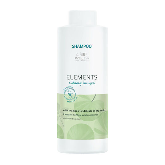 Wella Professionals Elements Calming Shampoo, sanfte Kopfhaut-und Haarpflege 1L