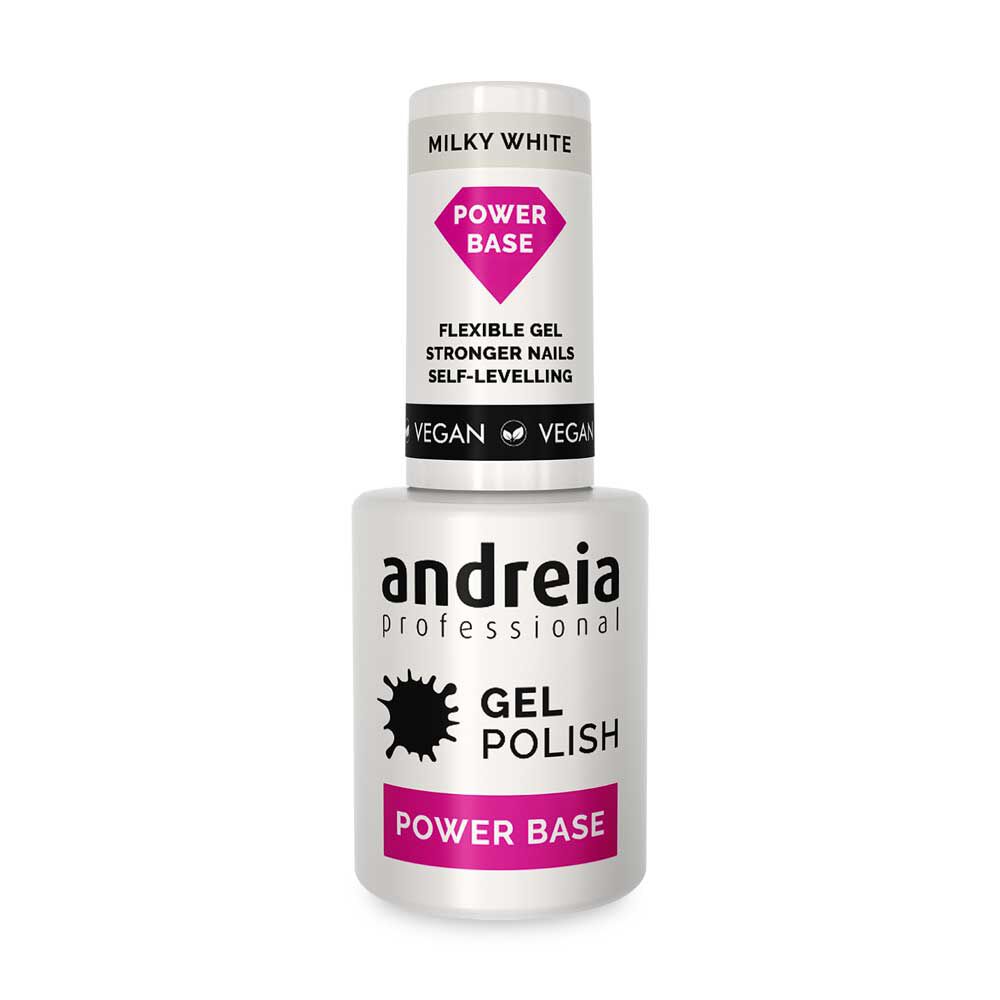 Andreia Professional Power Base Gellack Unterlack - Milchig Weiß 10.5ml