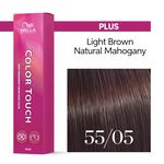 Wella Professionals Color Touch Demi-permanente Haarfarbe 55/05 Hellbraun Intensiv Natur mahagoni 60ml