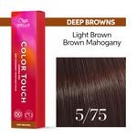 Wella Professionals Color Touch Demi-permanente Haarfarbe 5/75 Hellbraun Braun mahagoni 60ml
