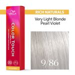 Wella Professionals Color Touch Demi-permanente Haarfarbe 9/86 Lichtblond Perl violett 60ml
