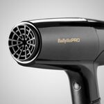 BaByliss PRO Falco Italienischer Hochgeschwindigkeitsföhn Silber Schwarz BAB8550BE