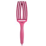 Olivia Garden Fingerbrush Pflege Ikonisch Wildschwein & Nylon Heißes Rosa
