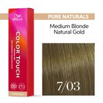 Wella Professionals Color Touch Demi-permanente Haarfarbe 7/03 Pure Natural 60ml