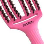 Olivia Garden Fingerbrush Care Dolce Vita Iconic Wildschwein- und Nylonbürste Rosa Granita