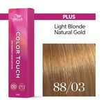Wella Professionals Color Touch Demi-permanente Haarfarbe 88/03 Hellblond Intensiv Natur gold 60ml