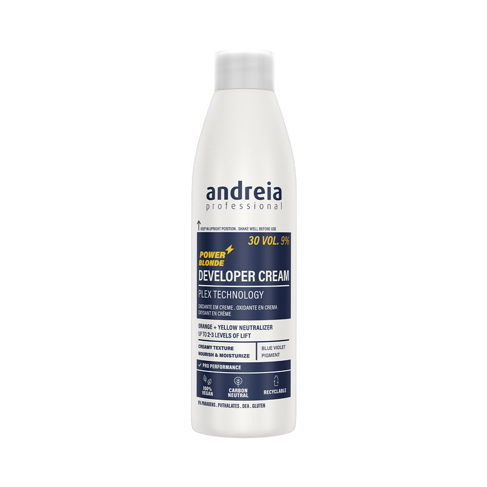 Andreia Professional Developer Cream Power Blonde - Veganes Wasserstoffperoxid 30V 9% 200ml Andreia Professional Developer Cream Power Blonde - Veganes Wasserstoffperoxid 30V 9% 200ml