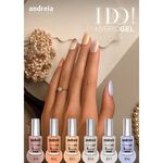 Andreia Professional Hybrid-Fusion Color Gel Nagellack-I Do!-ID1 Pink, Silber und Goldglitzer. 10.5ml