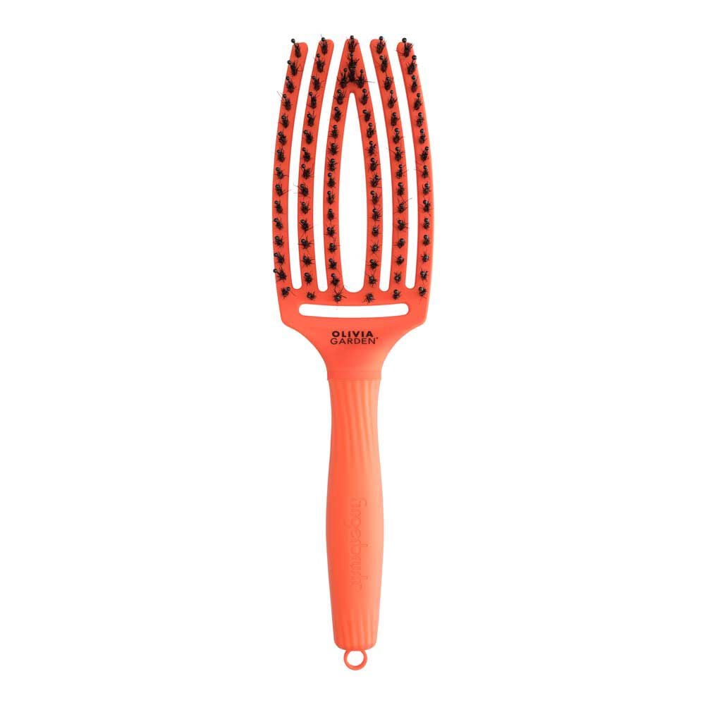 Olivia Garden Fingerbrush Care Dolce Vita Iconic Wildschwein- und Nylonbürste Orange Spritz