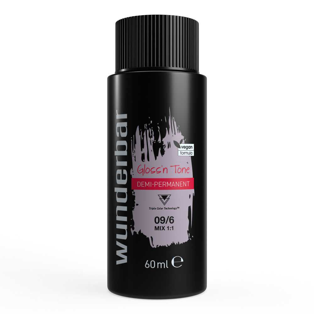 Wunderbar Gloss'n Tone Demi-Permanente Fl&uuml;ssighaarfarbe 09/6 Lichtblond Violett 60ml