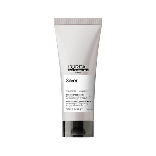 L'Or&eacute;al Professionnel S&eacute;rie Expert Silver Conditioner for grey white or light blonde hair  200ml