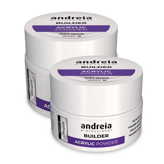 Andreia Professional Acrylpulver - Sanftes Wei&szlig; 35g