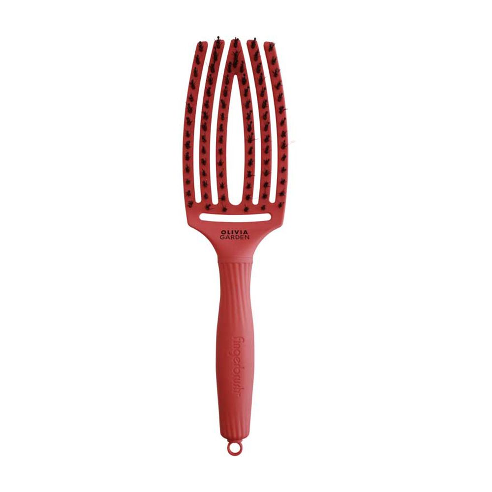Olivia Garden Fingerbrush Care I'm Perfection Iconic Wildschwein- und Nylon Rotes Selbstvertrauen