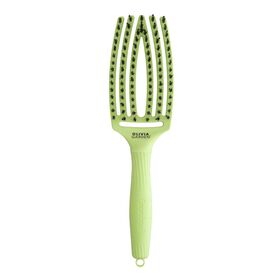 Olivia Garden Fingerbrush Care Dolce Vita Iconic Wildschwein- und Nylonbürste Pistaziengrün