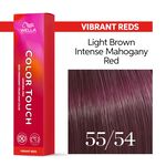 Wella Professionals Color Touch Demi-permanente Haarfarbe 55/54 Hellbraun Intensiv Mahagoni rot 60ml