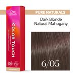 Wella Professionals Color Touch Demi-permanente Haarfarbe 6/05 Dunkelblond Natur mahagoni 60ml