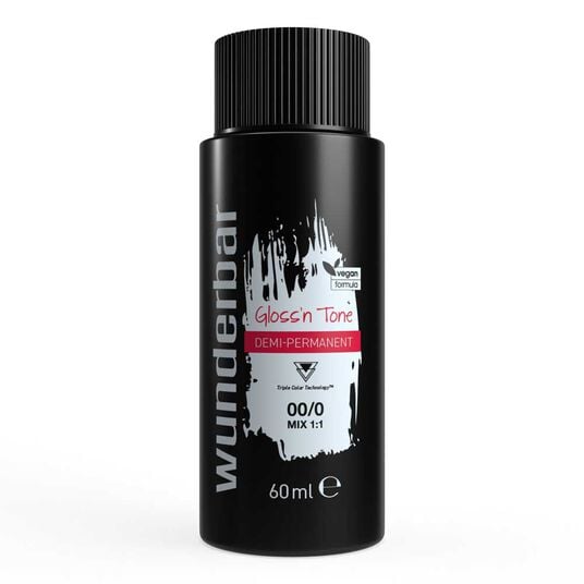 Wunderbar Gloss'n Tone Demi-Permanente Fl&uuml;ssighaarfarbe 00/0 Klar 60ml