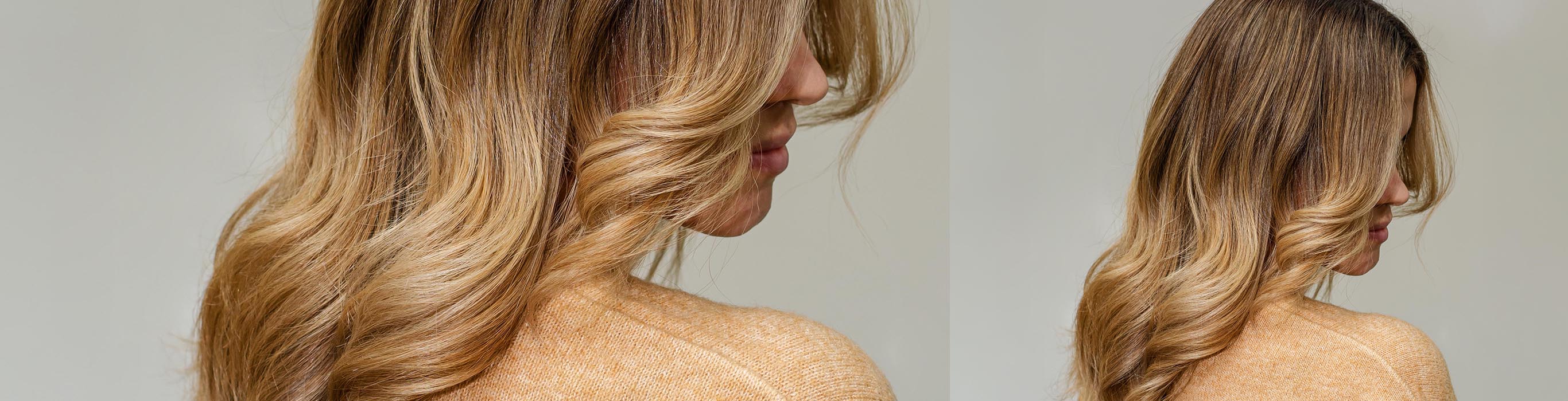 Gewelltem Haar &ndash; Seitenaufnahme