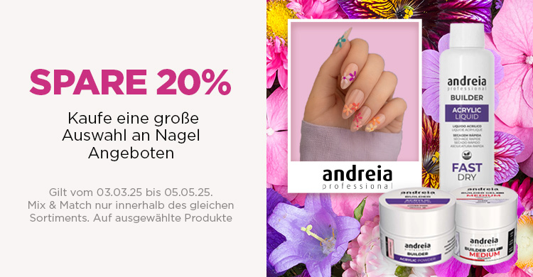 Andreia Professional Nagel-Angebote! Spare 20%
